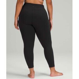𝓛𝓾𝓵𝓾𝓵𝓮𝓶𝓸𝓷 High-Rise Black 25” Leggings Size 6